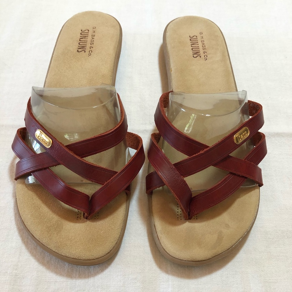 Bass Sunjuns Sandals Slip On Women 9.5 Spice